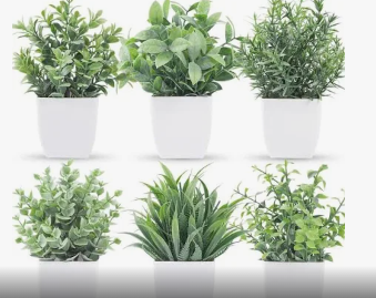 Fake  kleine Topfpflanzen